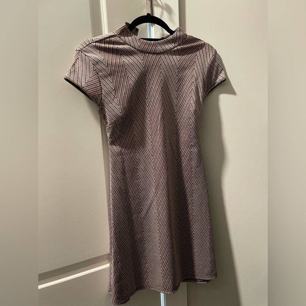 Zig Zag Patterned Dress